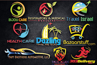 design a modern, unique 2d, and 3d business logo design
