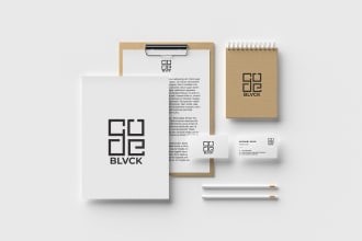 design business card, letterhead, logo and stationery items