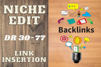 do SEO backlinks niche edit guest posts on high da websites