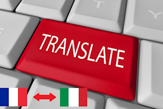 professionally translate from french to italian and viceversa