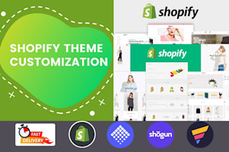 customize shopify theme and shopify store design in 24 hours