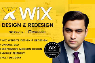 design and redesign wix website