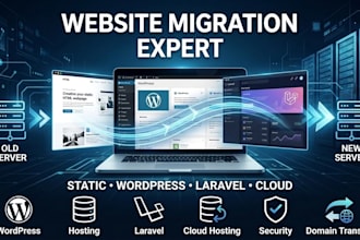 transfer your website to a new domain or hosting