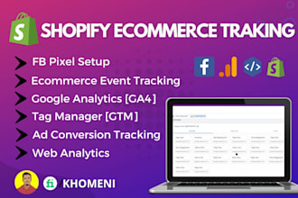 setup shopify ecommerce event tracking with ga4 and gtm