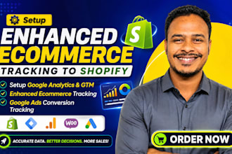 setup shopify ecommerce event tracking with ga4 and gtm