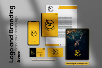 create 4 modern minimalist monogram logo for business