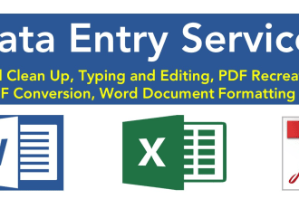 be your virtual assistant for excel and word data entry also converting files