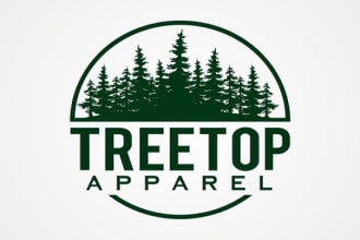 design treetop apparel logo in 1 day