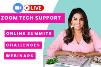 support your live virtual summit or event via zoom
