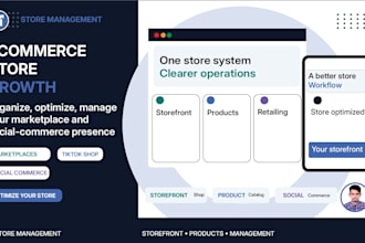 manage your ecommerce marketplace and social commerce store