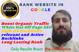 rank website, off page SEO to boost organic traffic