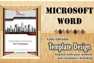 brand, rebrand, and create fully editable ms word template