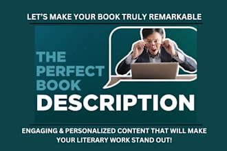 write a powerful book description, book blurb or author bio