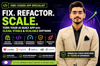 fix, refactor, scale your lovable, replit, bolt, or v0 app