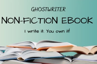 be your nonfiction kdp ebook ghostwriter, writer