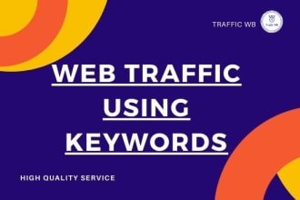 google organic search traffic using keywords