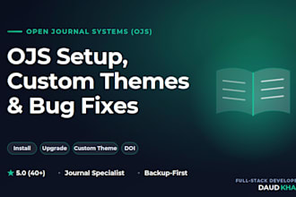install setup customize and fix bugs in ojs open journal systems