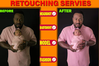 do portrait, headshot or fashion retouching in photoshop