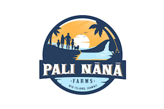 design lawn care, landscape, farm and agriculture logo with creative thinking
