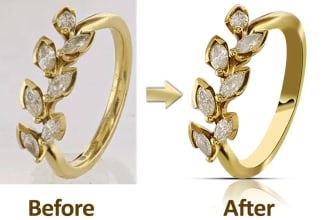 do jewelry product retouch with unlimited revision