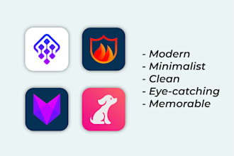 design a minimalist modern app icon logo for ios and android app