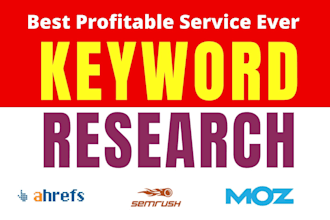 do keyword research for local business and ecommerce site