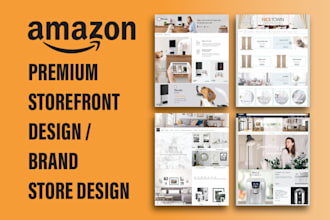 create amazon storefront design or amazon brand store