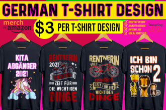 design trending german t shirts for your pod store