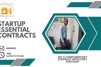 write a legal binding, professional business contract