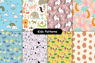 design seamless pattern,textile prints cartoon design