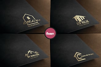 do modern luxury real estate properties logo