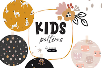design seamless pattern for kids and babies