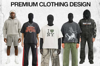 create luxury streetwear design for your clothing brand