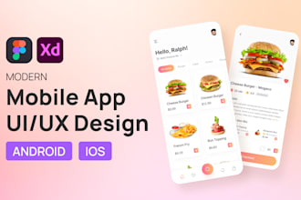 do professional mobile app UI UX design for ios and android
