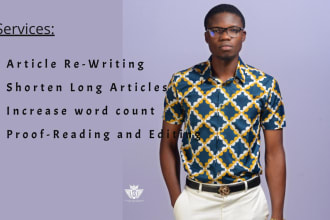 rewrite, shorten, or extend any article or content