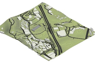 model 3d topography and site for you