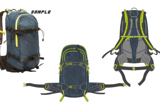 design backpack or any kind of bags tech pack drawings