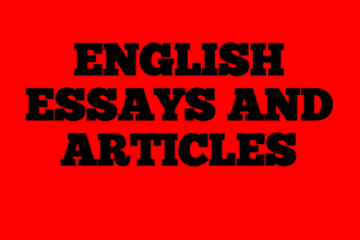write essays and articles in english