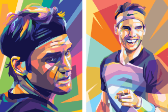 make pop art portrait illustration