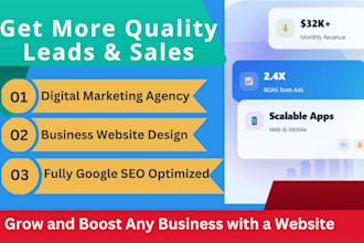 design digital marketing agency website for SEO optimized