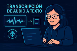 transcribiré audios y videos en español con precisión y cuidado