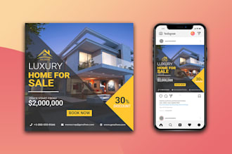 design real estate social media post