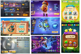 design modern game UI UX for your PC and mobile