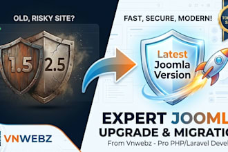 migrate and upgrade your website to the latest joomla version