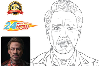 create coloring pages from any image of your loved ones