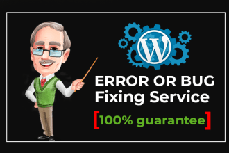 fix wordpress website issues errors bugs, HTML, CSS, elementor pro, divi expert