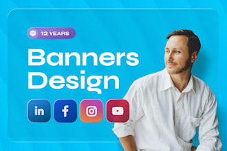 design premium brand covers, banners and ads for linkedin, facebook, instagram