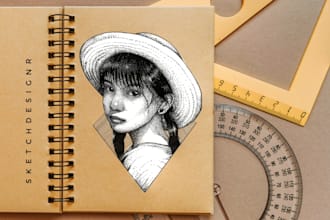 draw your illustration in dot stippling style