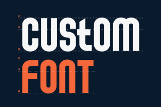 make a custom font for your business