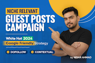 create high da sites guest post SEO backlinks